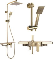 REA Bravo Shower set, brush gold (REA-P4121) - Shower Set