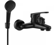 MEXEN Erica R72 Bathtub Faucet Set with Shower, Black (74643R72-70) - Shower Set