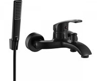 MEXEN Fabia R72 Bathtub mixer set with shower, black (74653R72-70) - Shower Set