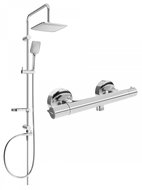 MEXEN Sven Shower column including Slim thermostatic shower mixer, chrome (77105262-00) - Shower Set