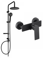 MEXEN Carl Shower column including Alexa shower mixer, black (71240240-70) - Shower Set