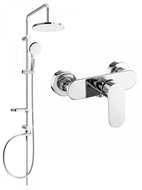 MEXEN Erik Shower column including shower mixer Milo, chrome (71340205-00) - Shower Set