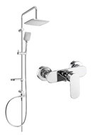 MEXEN Seven Shower column including shower mixer Milo, chrome (71340262-00) - Shower Set