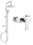 MEXEN Sven Shower column including shower mixer Royo, chrome (72240262-00) - Shower Set
