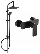 MEXEN Tord Shower column including shower mixer Cetus, black (744340200-70) - Shower Set