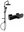 Bathtub Thermostatic Faucet Cube, Black (77360240-70)