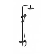 INVENA Dokos Shower column with bathtub spout, black (AU-19-B04-V) - Shower Set