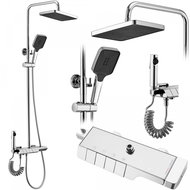 REA Rob Shower set with thermostat, chrome (REA-P6626) - Shower Set