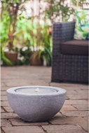 Fountain Heissner Half BALL LED, Granite - Garden Fountain