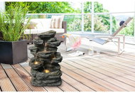 Fountain Heissner ROCK LED, Polyresin - Garden Fountain
