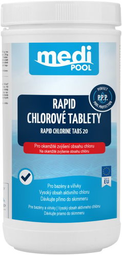 CF GROUP mediPOOL Rapid - chlorové tablety 20 g 1,0 kg - Pool Chemicals - Main image