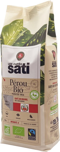 Café Sati Perou Paraiso Inca Organic Fairtrade beans, 500g - Coffee - Main image