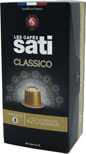 Café Sati Classico 20 capsules - Kávové kapsle - Main image