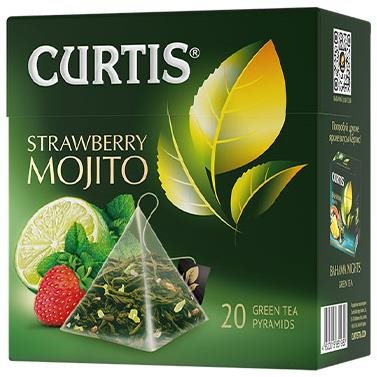 Curtis Strawberry Mojito, green tea (20 sachets) - Tea - Main image