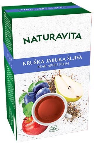 Naturavita Pear & Apple & Plum, fruit tea (20 sachets) - Tea - Main image