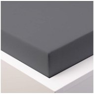 CHANAR Prostěradlo Jersey STANDARD 90 × 200 cm, tmavě šedé - Prostěradlo