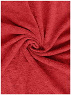Kaptan Prostěradlo Froté TOP 180 × 200 cm, červené - Bedsheet