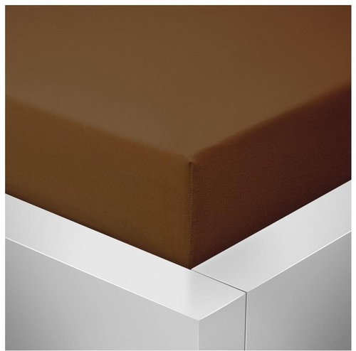 Kaptan jersey crib sheet - 70x140 dark brown - Bedsheet - Main image