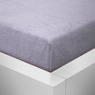 Kaptan terry crib sheet - 60x120cm grey - Bedsheet