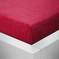 Kaptan terry crib sheet - 60x120cm red - Bedsheet