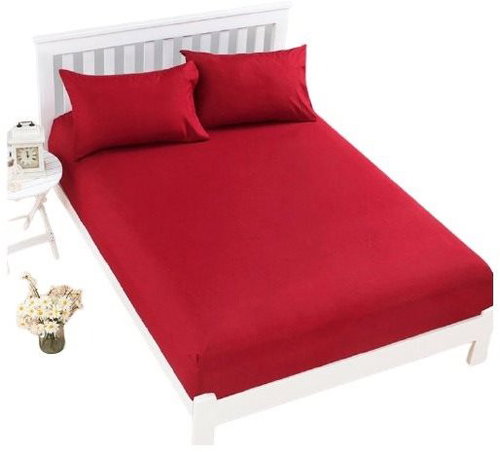 Kaptan Jersey Top Sheet 90x200 cm red - Bedsheet - Main image