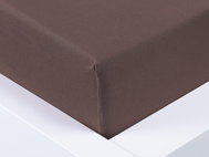 Kaptan Jersey Top Sheet 120x200 cm dark brown - Bedsheet