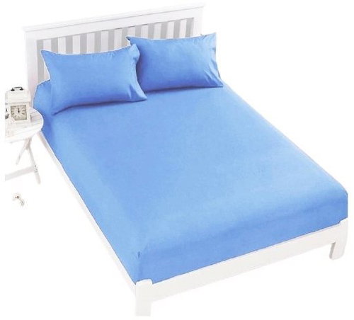 Kaptan Jersey Top Sheet 140x200 cm light blue - Bedsheet - Main image