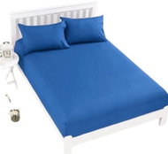 Kaptan Jersey Top Sheet 140x200 cm dark blue - Bedsheet