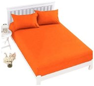 Plachta na posteľ Chanar plachta na posteľ Jersey Top 160 × 200 cm oranžová - Prostěradlo