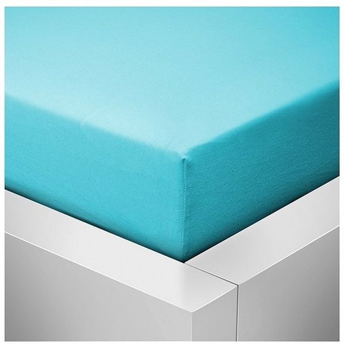 Kaptan sheet Jersey Top 220x200 cm turquoise - Bedsheet - Main image