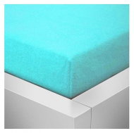 Kaptan sheet terry top 90x200cm turquoise - Bedsheet
