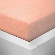 Kaptan sheet terry top 90x200cm apricot - Bedsheet