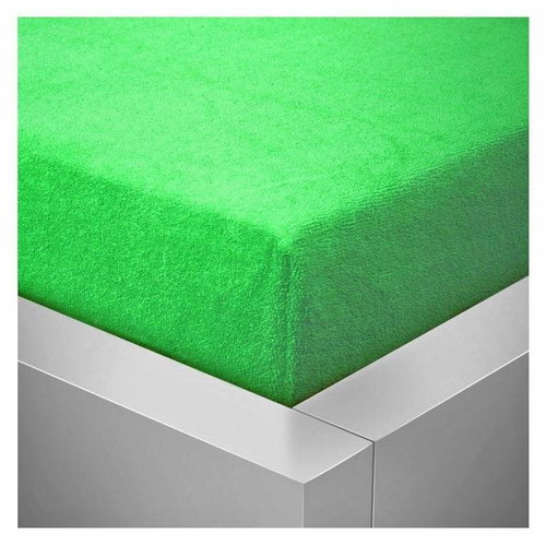 Kaptan sheet terry top 90x200cm green apple - Bedsheet - Main image
