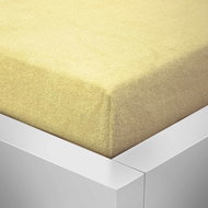 Kaptan sheet terry top 140x200 cm light yellow - Bedsheet