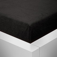Kaptan sheet terry top 160x200 cm black - Bedsheet