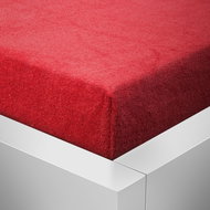 Kaptan sheet terry top 160x200 cm red - Bedsheet