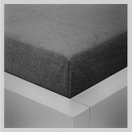 Kaptan Sheet Terry Top 180x200cm dark grey - Bedsheet