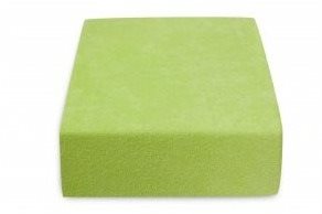 Kaptan sheet terry top 180x200cm green olive - Bedsheet - Main image
