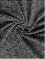 Kaptan Sheet terry Lux, 90 × 200 cm, dark grey - Bedsheet