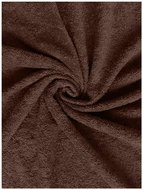 Kaptan Sheet terry Lux, 90 × 200 cm, dark brown - Bedsheet