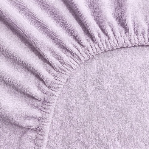 Kaptan Sheet Terry Lux, 90 × 200 cm, light purple - Bedsheet - Main image