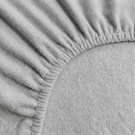 Kaptan Sheet terry Lux, 180 × 200 cm, light grey - Bedsheet