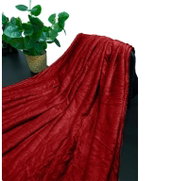 Kaptan Microflannel blanket 150 × 200 cm, burgundy - Blanket