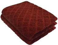 Kaptan Baby towel Káro 40 × 60 cm, burgundy - Towel