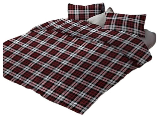 Kaptan  Cotton bed linen Albury red 140 × 200, 70 × 90 cm - Bed Linen - Main image