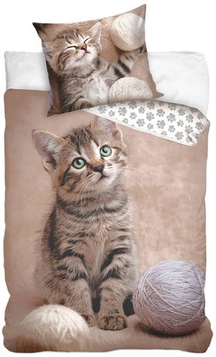 Kaptan Cotton bedding Kitten Mourek and Club - Bed Linen - Main image