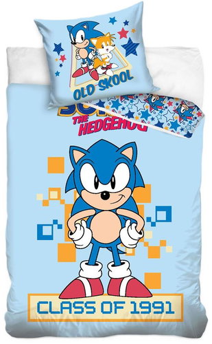 Kaptan Baby Bedding Hedgehog Sonic Class Of 1991 - Children's Bedding - Main image