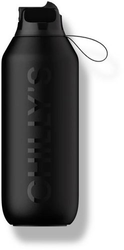 Chilly's Bottles Thermal Bottle Black Abyss 500ml, Series 2 Flip edition - Thermos - Main image