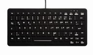 CHERRY HYGIENE BACKLIT MINI NOTEBOOK STYLE KEYBOARD SEALED USB BLACK - Keyboard