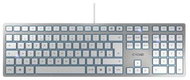 CHERRY CHERRY KC 6000 SLIM SILVER CORDED KEYBOARD USB - DE - Keyboard